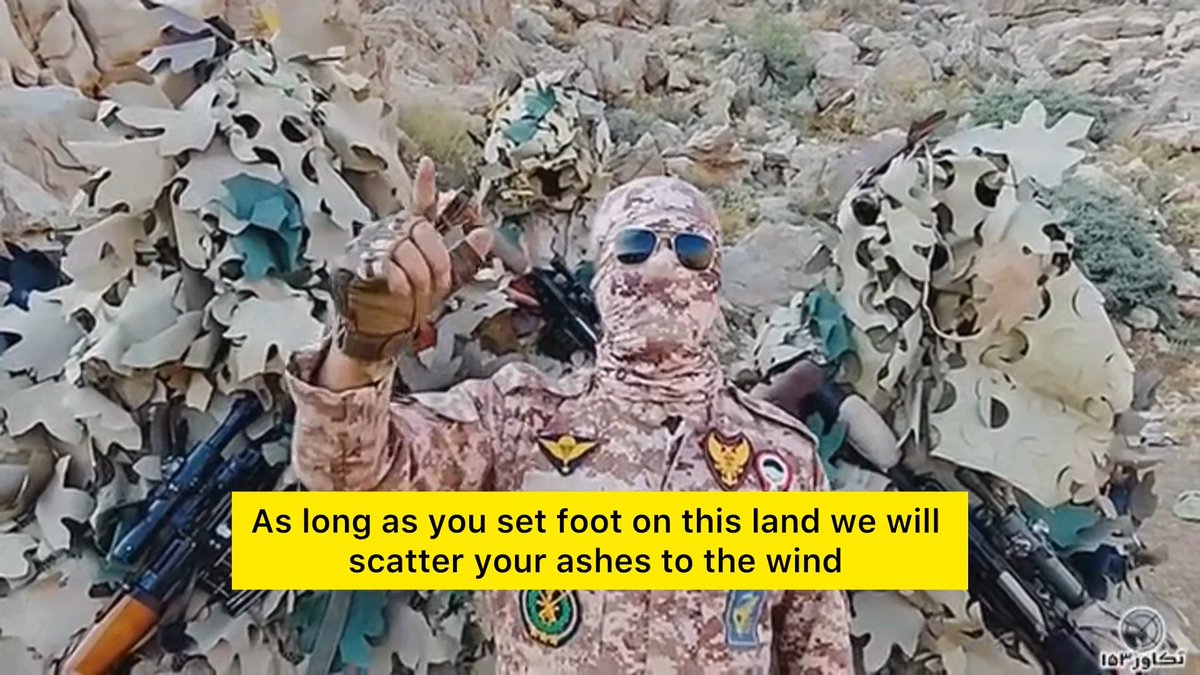 Iran’s IRGC Elite Ground Forces release training video from the western border “Set foot on this land, and we will turn you to ashes.”