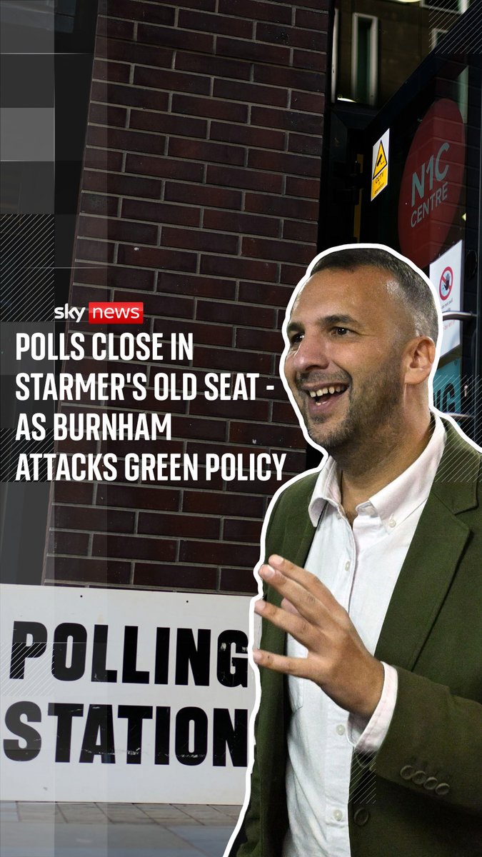 The polls have now closed at the Holborn and St Pancras by-election, in what could be a defining moment for the leader of the Green Party, Zack Polanski. But Sky's Jon Craig says Polanski is 'engulfed in a huge controversy' after a motion proclaiming Zionism is racism was passed at the Green Party conference. Read more ➡️