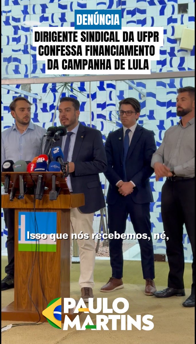 Denúncia gravíssima: dirigente sindical confessa uso de dinheiro da entidade na campanha de Lula. Vamos acionar o MPE e PF para que investiguem ilegalidades e caixa 2. Iremos também, através do Partido Novo, acionar o TSE por abuso de poder político e econômico da campanha de Lula.