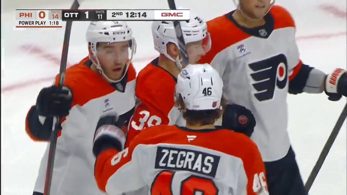 You always play through the whistle. 😤 #PHIvsOTT | #LetsGoFlyers