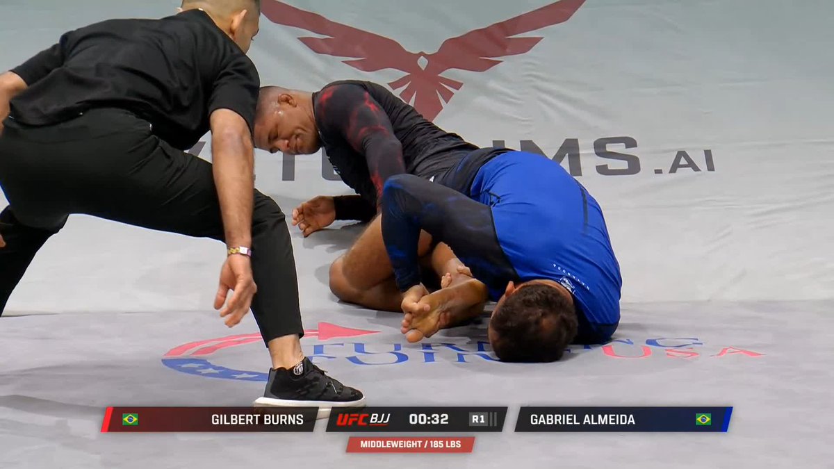 Heel hook from HELL by Gabriel Almeida 🔥 #UFCBJJ12 | LIVE NOW on UFC FIGHT PASS