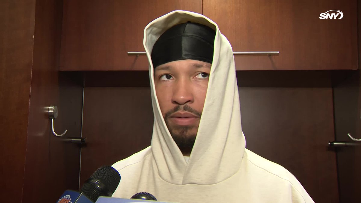 Jalen Brunson says it's "really cool" to see the 3x NBA champions on the back of the collar of the Knicks jerseys