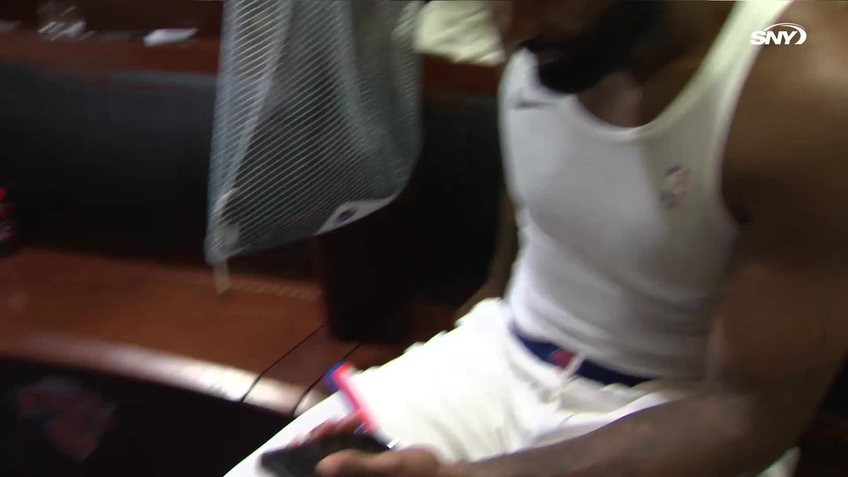 "It's kind of surreal. Grew up a Knicks fan and the fact that I'm sitting in this locker room. I've always wondered what this locker room looks like" Andre Drummond was asked about playing at Madison Square Garden for the first time as a Knick