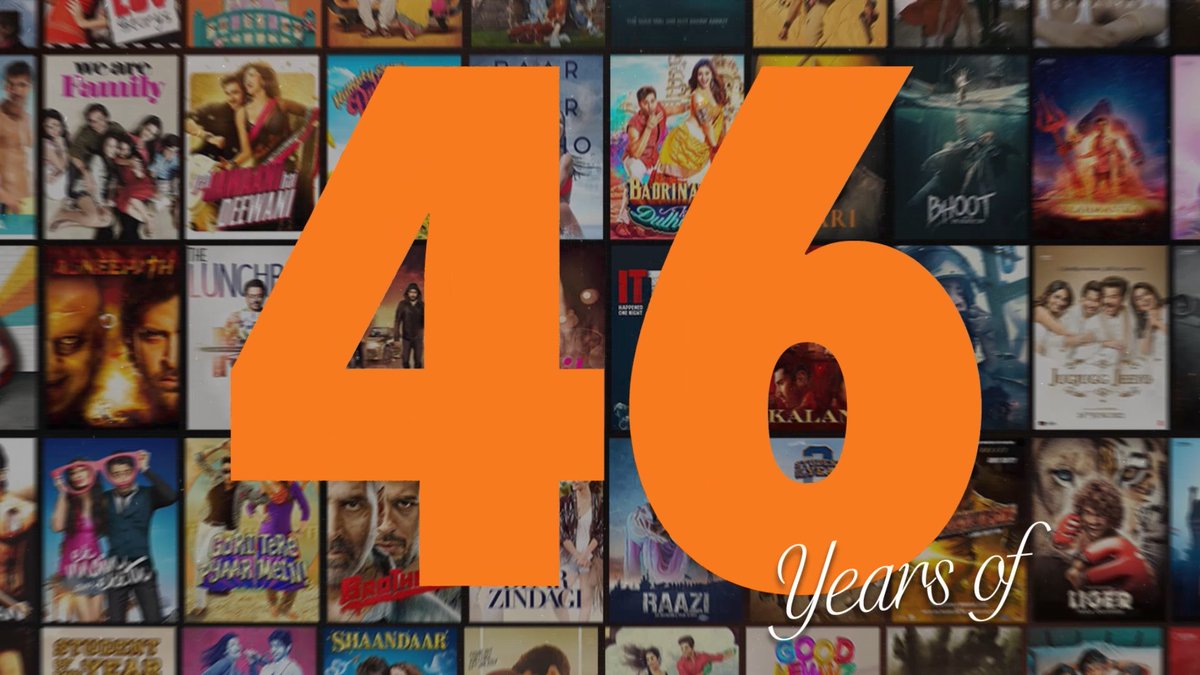 46 years of stories. 46 years of endless memories. 46 years of magnanimous tunes & dance hooks. 46 years of you & your Dharma films. Thank you for watching, looping & relishing! Thank you for being a part of our Dharma family❤️