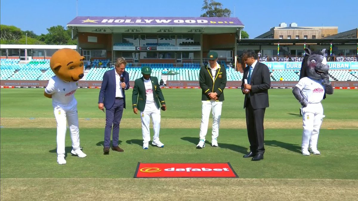 Australia win the toss and have decided to bat first ✅ Watch the 1st Test between South Africa and Australia live now on Sky Sports Cricket 🏏
