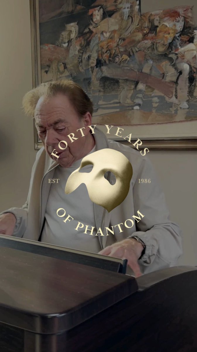 It's remarkable what a few notes can come to mean over forty years. Forty years on, and it still feels very special to play these chords. Happy 40 years to Phantom Of The Opera 🌹 #Phantom40 #AndrewLloydWebber #PhantomoftheOpera