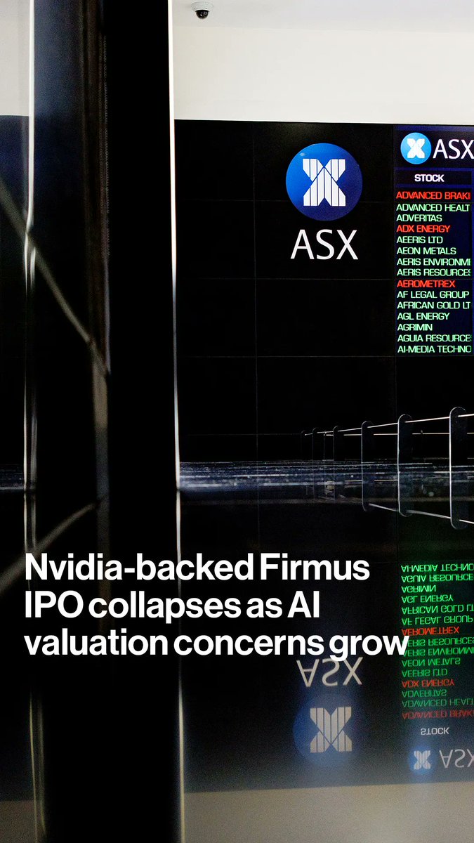 Firmus abandoned its attempt at one of Australia’s biggest-ever initial public offerings, after the Nvidia-backed data center company failed to lure global investors who’ve grown increasingly skittish over frothy AI valuations: