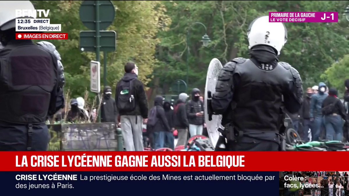 La crise lycéenne gagne la Belgique