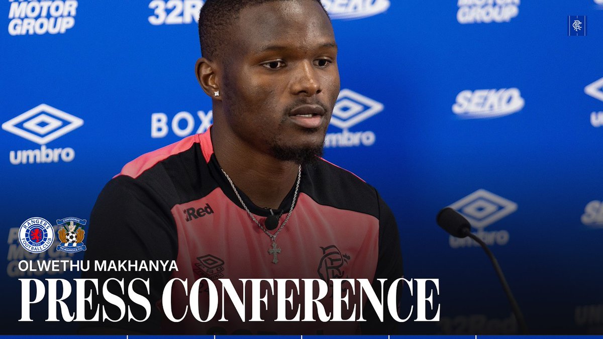 🎙️ Olwethu Makhanya spoke to the media ahead of tomorrow's Scottish Premiership clash against Kilmarnock at Ibrox.