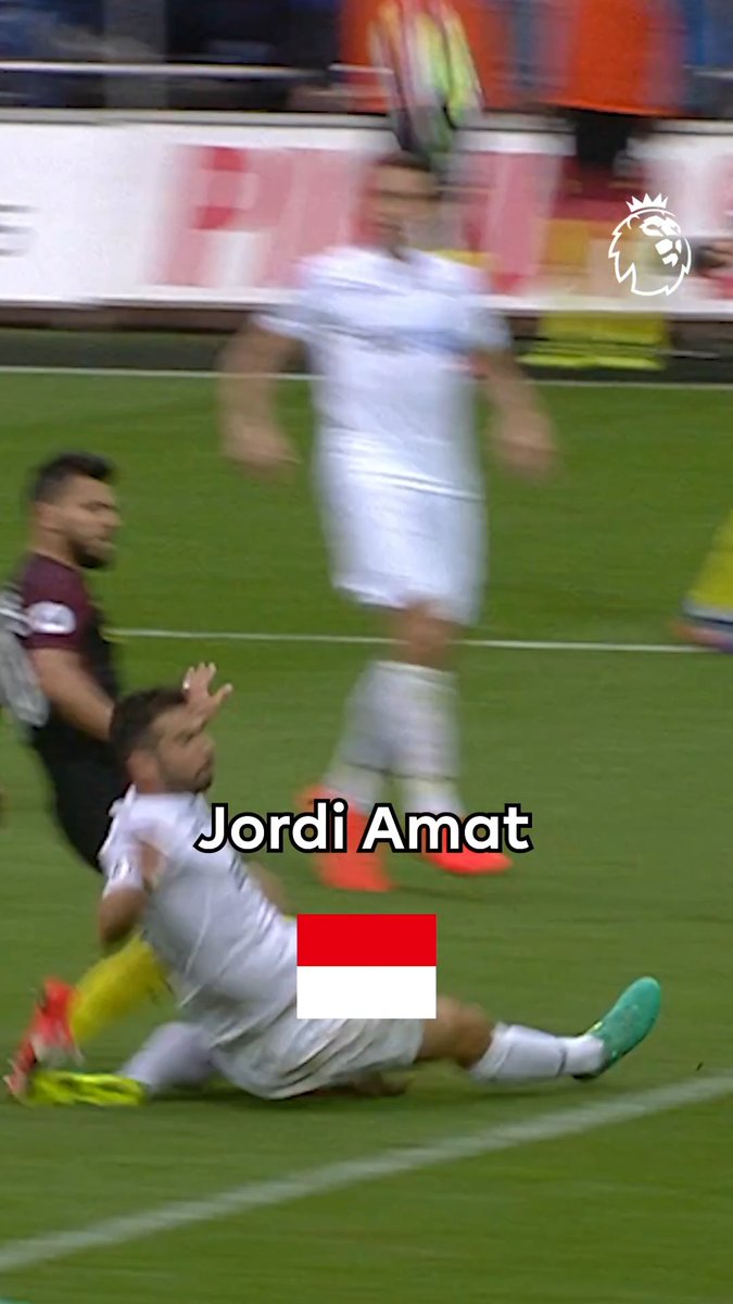 The only Indonesian representation ever in the Premier League, Jordi Amat ๐ฎ๐ฉ๐
