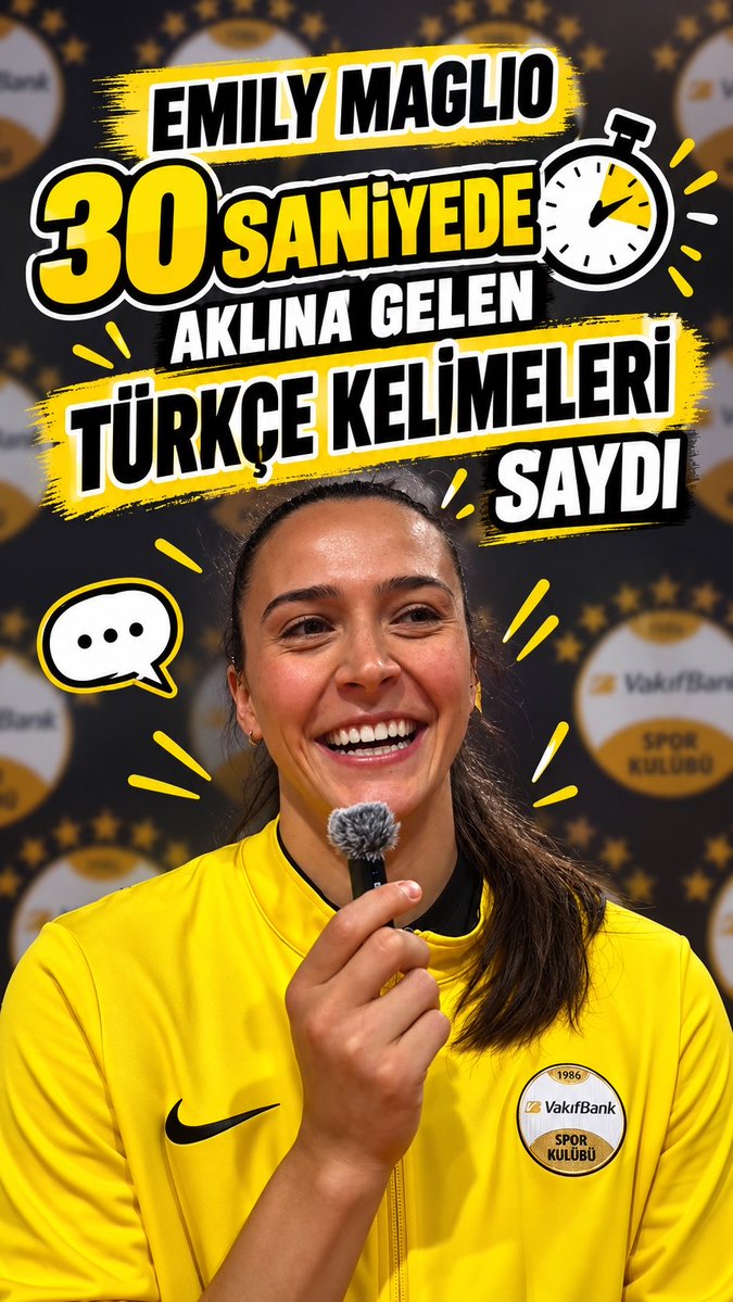 ⚡ Emily Maglio x 30 saniyede aklına gelen Türkçe kelimeler 📸 Bahadır x Mintonette 🏐