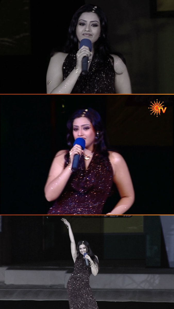 Throwback to Actress Meena's singing performance at Maaperum Natchathira Kalaivizha 2003 in Dubai. #SunTV #SunTVThrowback #Meena #NatchathiraKalaivizha #Dubai