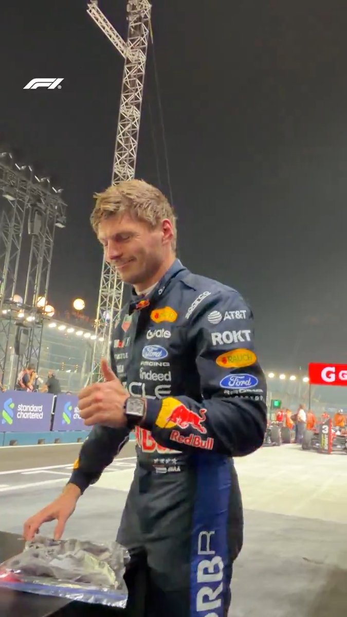 P1 again! ☝️ #F1Sprint #SingaporeGP Max Verstappen