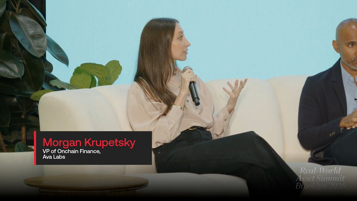 Different institutions, different onchain requirements. That’s why Avalanche L1s allow purpose-built networks around individual needs, while remaining connected to the broader Avalanche ecosystem. Morgan Krupetsky explained at Real-World Asset Summit: