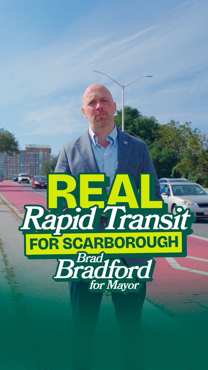 Scarborough was promised an LRT. The City delivered red paint on the road. My plan: ✅ Remove the red bus lanes that make congestion worse ✅ Make the Scarborough LRT my #1 transit priority, with shovels in the ground by 2030 Vote for real change and real results on October 26.
