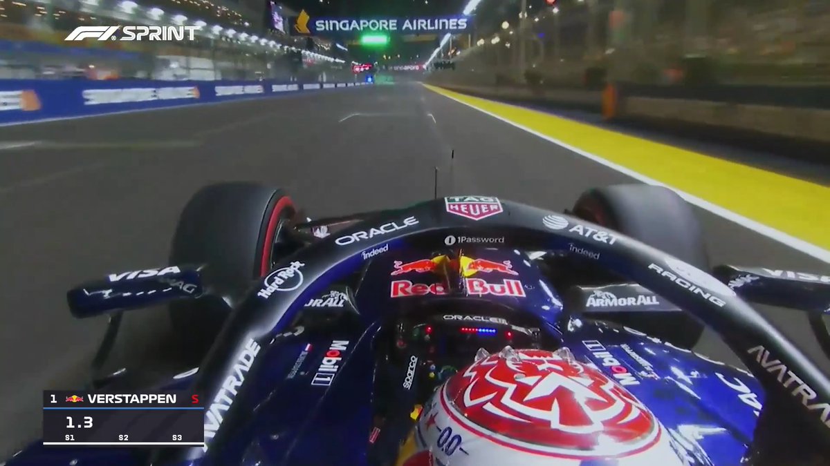 Ride onboard with Max Verstappen as he propels his Red Bull car to #F1Sprint pole 🤩 #F1 #SingaporeGP
