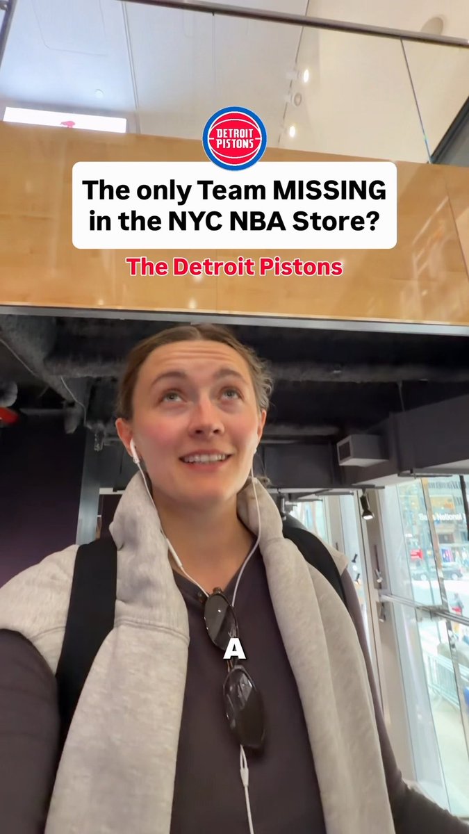 I went to the NBA Store in New York City. The only team missing in the entire store? The Detroit Pistons. The #1 Team in the East last year. How is this possible? NBA
