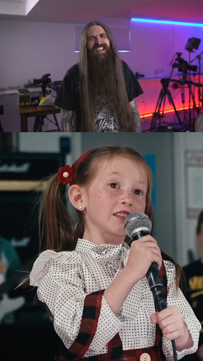Little Kids playing Slipknot!? 🤯🤘 O'Keefe Music Foundation does it again! These kids are absolute legends. The next generation of heavy metal is in good hands :) #metal #slipknot #drums #guitar #musician