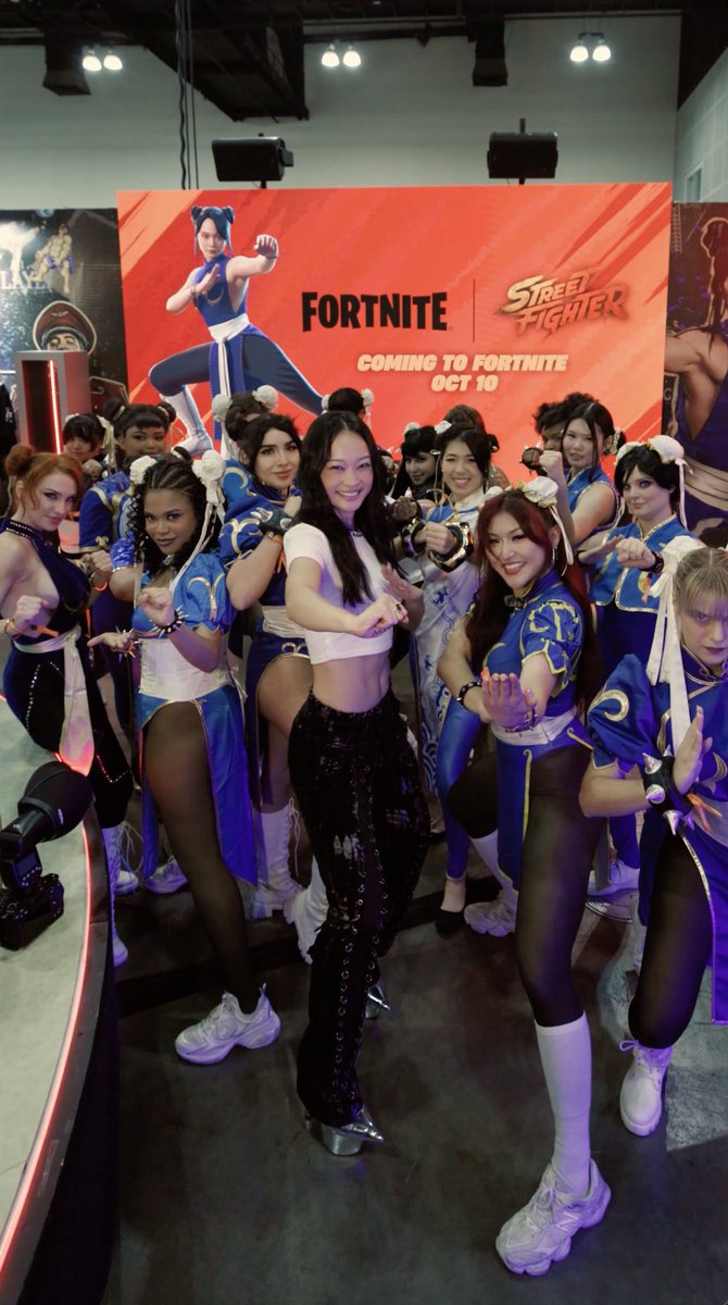 Chun-Li and her Chun-Li army! Get the new outfit in @fortnite TOMORROW! #StreetFighterMovie