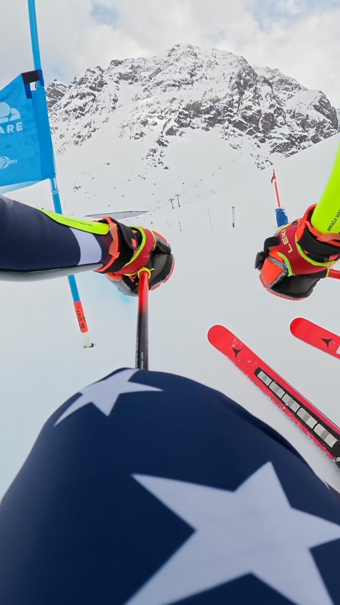 POV: You’re skiing giant slalom with me at one of the most beautiful ski destinations in the world (Portillo, Chile)!! 🇨🇱⛷️🌞