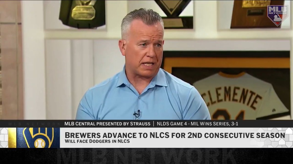 “It's gonna be a cage match this year... This isn't the same matchup that it was last year.” - Sean Casey #MLBCentral discusses the NLCS rematch between the Brewers and Dodgers.