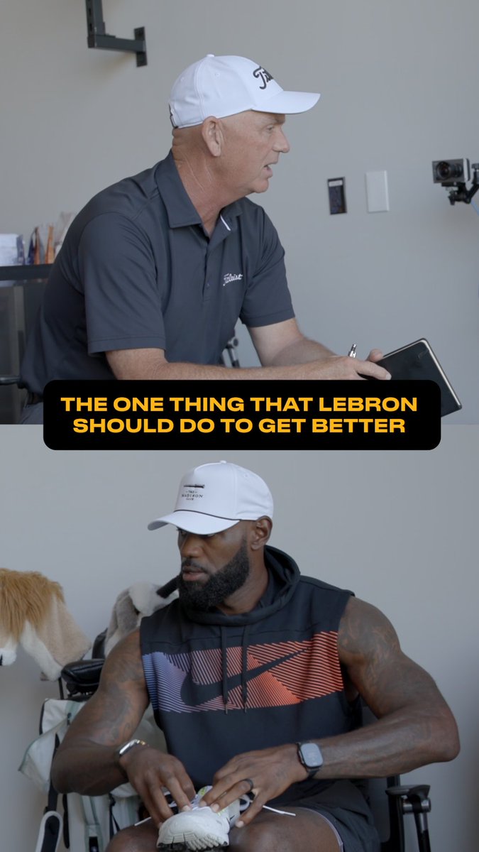 Tomorrow on the channel LeBron James is in the lab at the Titleist Performance Institute to work on perfecting his golf swing. 🏌🏾👑