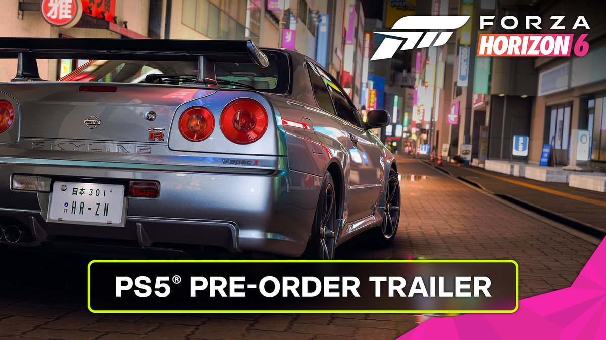 Discover Japan with Forza Horizon 6, coming to more players on January 26, 2027! Forza Horizon 6 is coming to PlayStation 5, alongside the first Premium Expansion and a free update. Pre-order now to play up to 5 days early and be among the first to experience the all-new expansion with the Premium Edition.