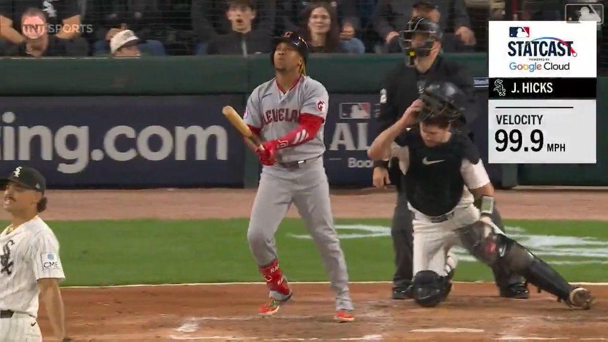 This 99.9 MPH heater is the fastest pitch José Ramírez has hit for a home run It just so happened to be a go-ahead shot in a must-win game 😤 (MLB x @GoogleCloud)