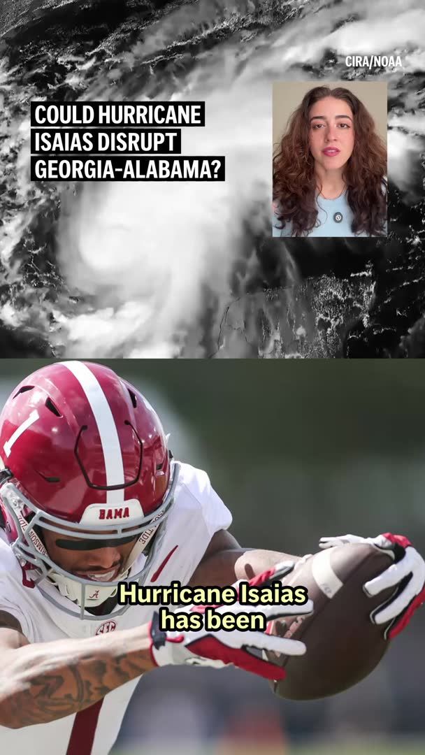 Georgia vs. Alabama already has plenty at stake. Hurricane Isaias could add another complication ahead of the game on Saturday.
