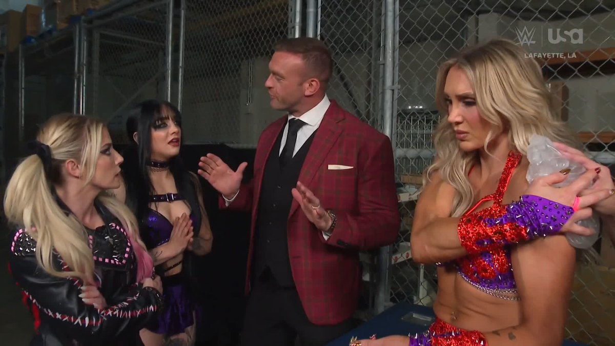 WOW 😮 Lexi (Kaufman) Cabrera will take Charlotte Flair's spot tonight in the Women's Tag Team Title Match!
