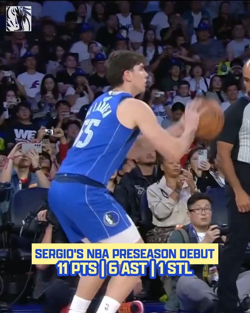 Larry was doin' a little bit of everything in Game 1 🤌 #MavsInMacao #MFFL