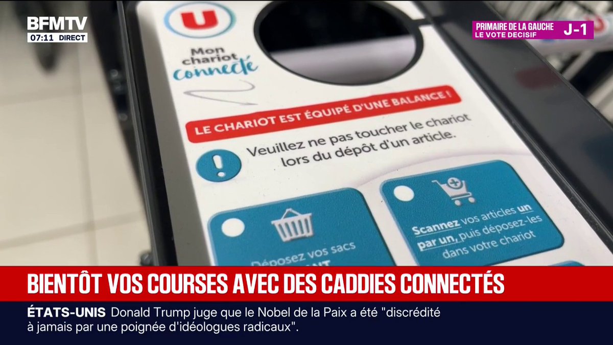 À Bischwiller, en Alsace, un Super U expérimente le chariot connecté sans passage en caisse