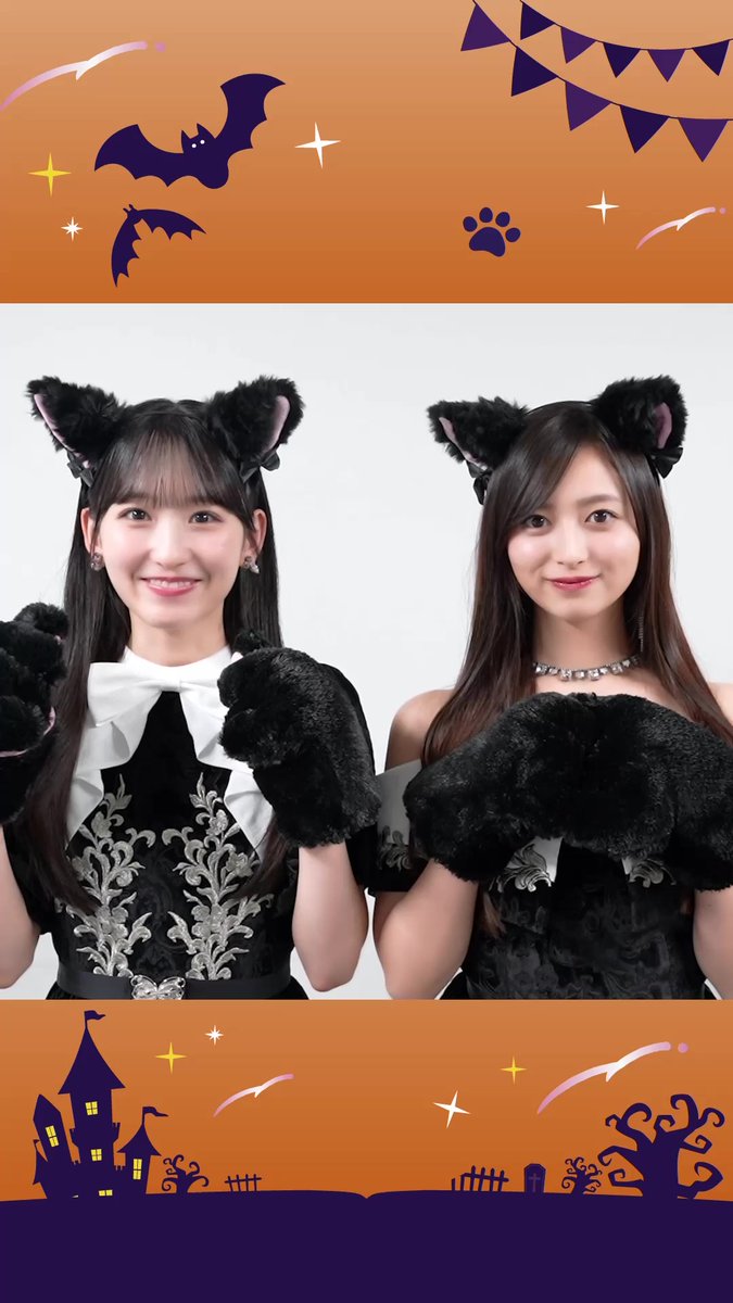 ＼セブン‐イレブン × 乃木坂46／ 今年は… 🎃🐈‍⬛🎃🐈‍⬛🎃🐈‍⬛🎃🐈‍⬛ 🐈‍⬛にゃいとハロウィン🎃 🎃🐈‍⬛🎃🐈‍⬛🎃🐈‍⬛🎃🐈‍⬛ 一ノ瀬さんと井上さんからメッセージが届いたニャ💌🐈‍⬛
