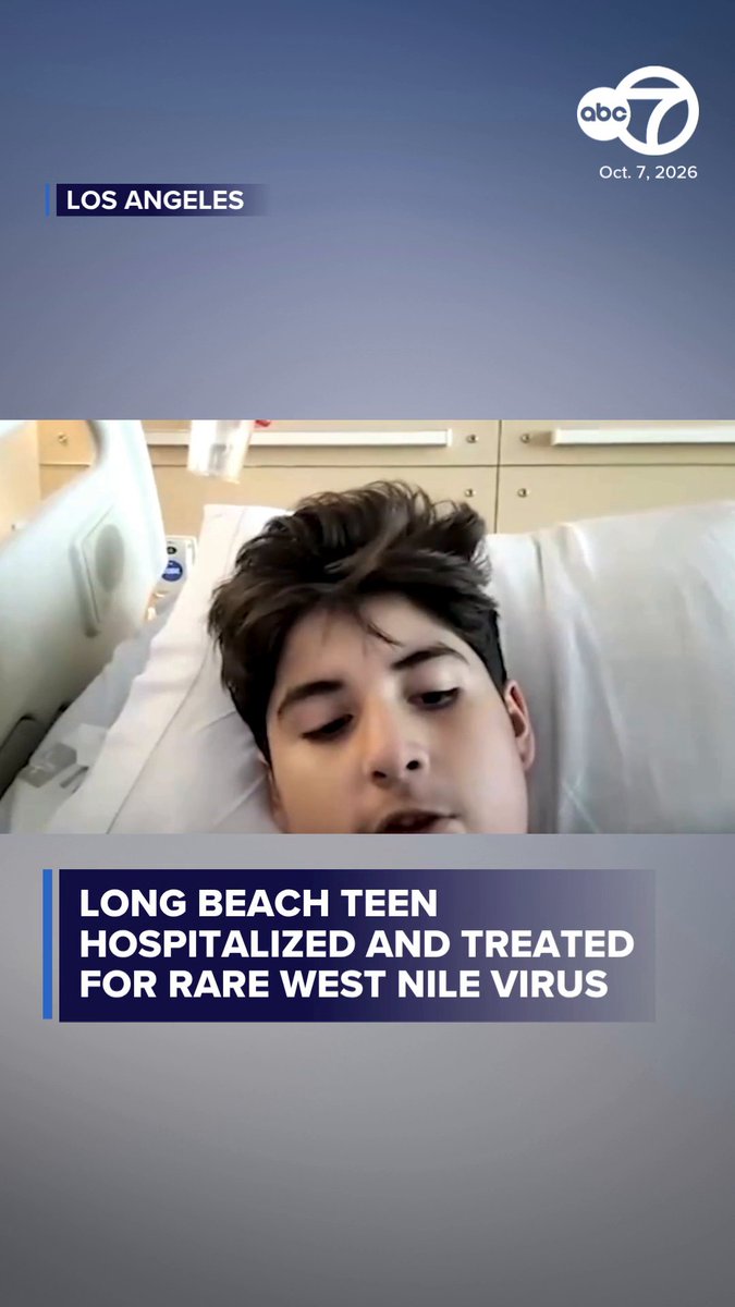 A 13-year-old boy from Long Beach is in the hospital after being diagnosed with a rare and devastating case of West Nile virus.