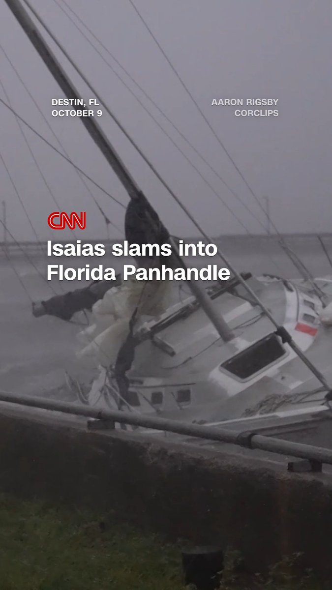 Isaias made landfall Friday night as a Category 2 hurricane near Destin, Florida. It’s the first hurricane landfall in the United States since October 2024. Follow live updates.