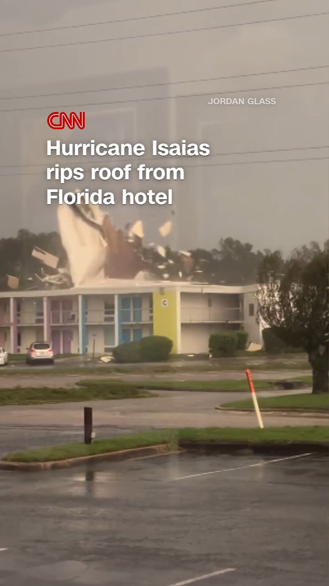 As Hurricane Isaias made landfall in Florida Friday night, the roof of a hotel in Pensacola was ripped off. Recovery efforts have begun after the hurricane downed trees and knocked out power to hundreds of thousands across the Gulf Coast. Isaias has now weakened and moved inland, but the threat from damaging winds remains. Follow live updates.