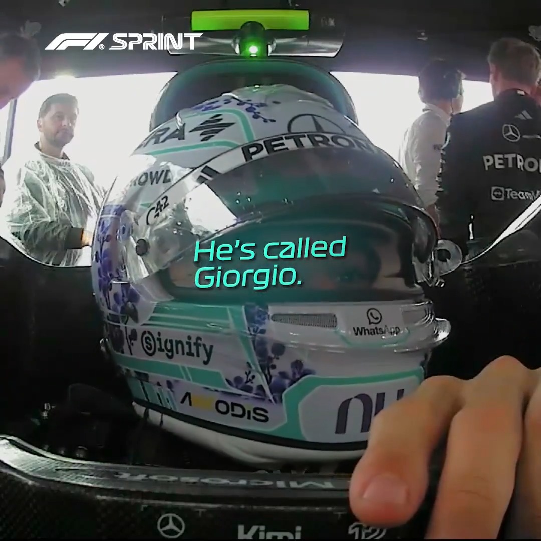 Kimi's got a new engineer... called Giorgio! 😂