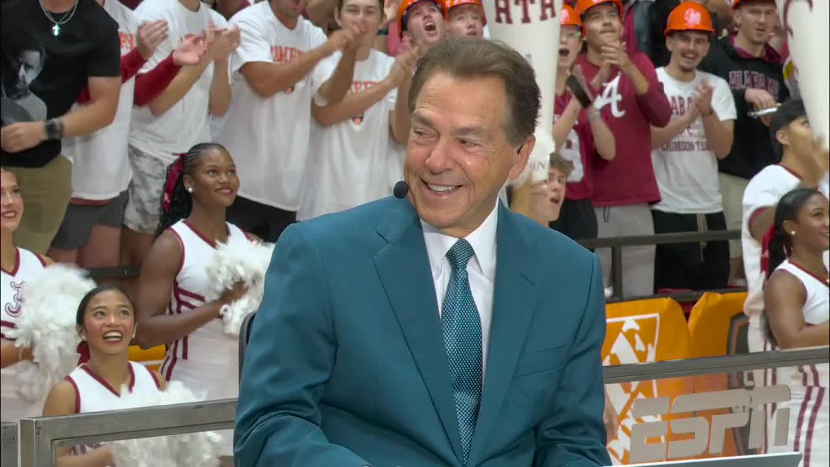 The love Coach Saban and the Alabama fans have for each other 🥹