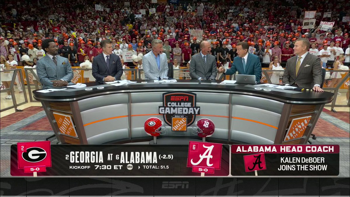 "He has done a great job, this is his team." Coach Saban gave Kalen DeBoer his flowers in Tuscaloosa 👏