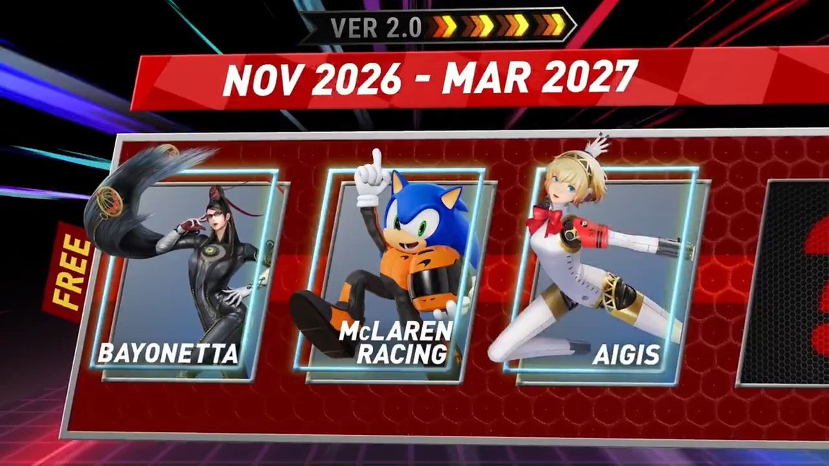 New gameplay trailer for BAYONETTA in Sonic Racing: Crossworlds as well as more collabs !!