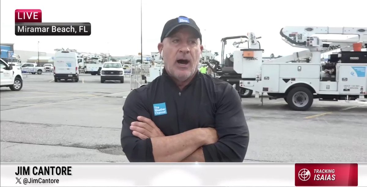 About 90% of Okaloosa and Walton counties are without power following Hurricane Isaias. Meteorologist Jim Cantore has the latest from Destin. Tune in to The Weather Channel for continuing live coverage: