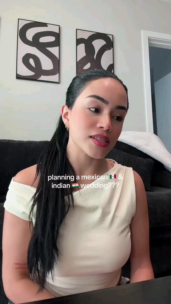 Latina girl engaged to an Indian man 🇲🇽❤️🇮🇳 Now she’s preparing for a 3–5 day Indian wedding, planning a cultural fusion, and getting ready to be Browned 🤎