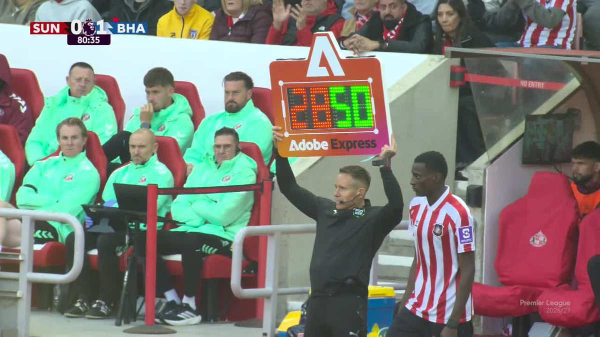 🙌 ¡ESTRENO ECUATORIANO! 🇪🇨 Juan Riquelme Angulo debuta en la #PREMIERxESPN, con la camiseta de Sunderland, que cae ante Brighton. 📺 Mira TODA la 🏴󠁧󠁢󠁥󠁮󠁧󠁿 #PremierLeague por ESPN en el Plan Premium de Disney+ Latinoamérica