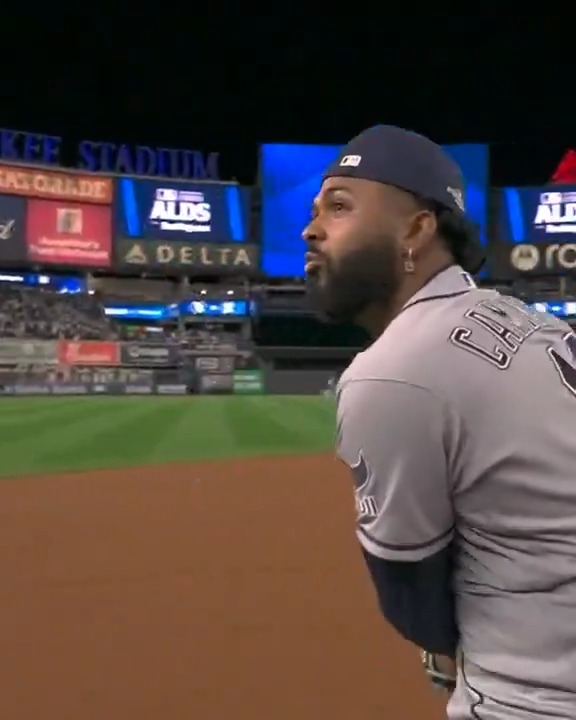 Ryan Vilade and Victor Mesa Jr.'s first-ever Postseason HRs helped the Rays bring out the brooms in the Bronx 🧹🧹 📺 ALDS Game 3 on MLB Network 🕰️ 1pm ET
