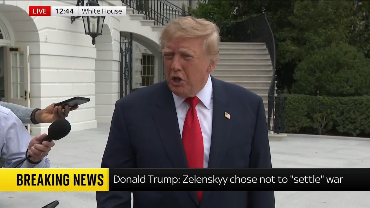 "I think it's time for Ukraine to get a new president." US President Donald Trump hits out at Ukrainian President Volodymyr Zelenskyy, criticising him for targeting Russian refineries and saying he should be replaced. Latest: 📺 Sky 501 and Virgin 602