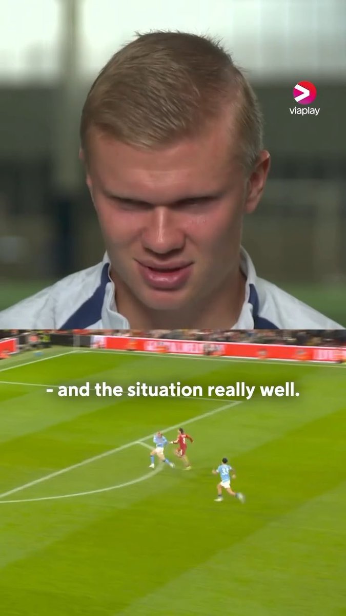 Erling Haaland recalls Man City’s last visit to Anfield where Dominik Szoboszlai pulled him down through on goal. "Just give me the goal, I also told him I was faster than him!" 😂💨 🎥 Viaplay Fotball