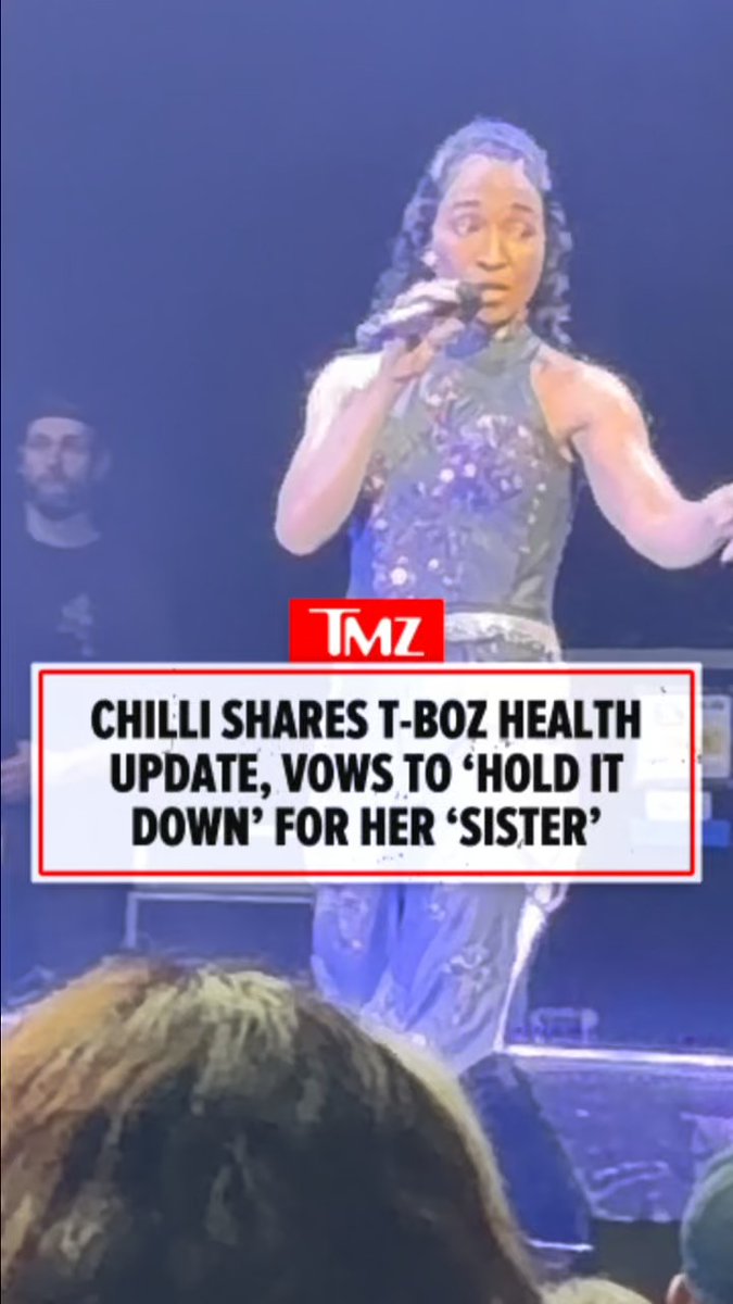 Chilli tells the crowd at TLCโs Fontainebleau Las Vegas concert that T-Boz is recovering from a sickle cell crisis ... and vows to keep holding it down for her โsister.โ โค๏ธ ๐ฅ: @jpasc24