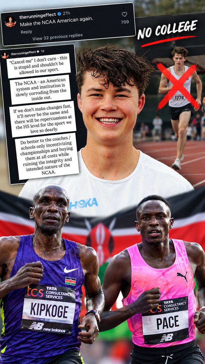 African Hating MAGA Track podcaster Dominic Schlueter from the running effect podcast spewing his bigotry after 19 year old Kenyan wins the Nuttycomb XC invite