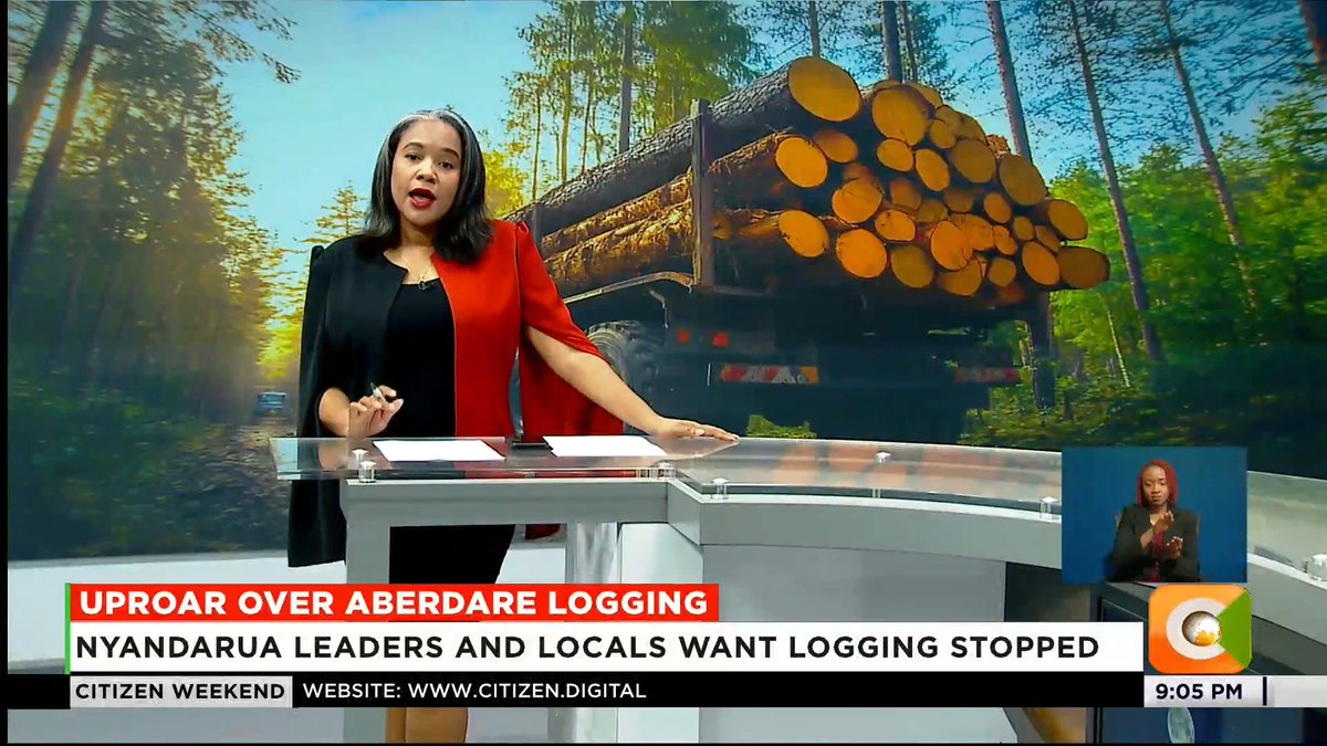 Uproar Over Aberdare Logging: Outrage over ongoing logging in Aberdare Forest Nyandarua leaders and locals want logging stopped Badilisha: Logging will affect water catchment areas Mkung: Saw millers are cutting mature, over-mature trees #CitizenWeekend