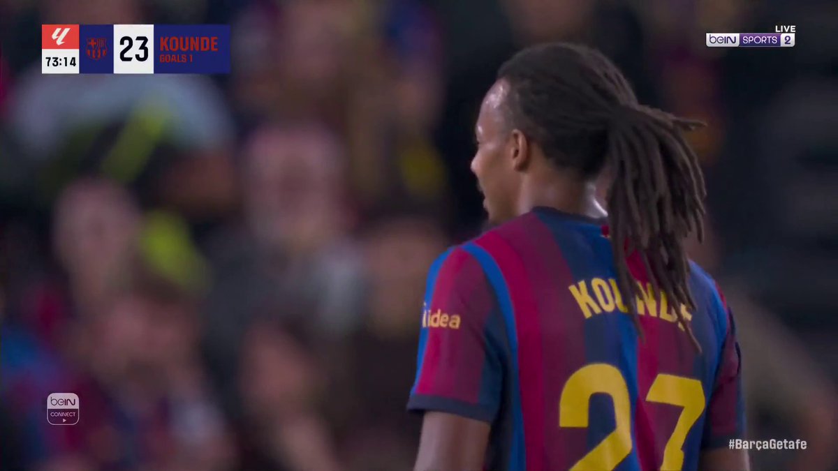 ⚽️🔥 لامين يامال بتمريرة رائعة، وكوندي بلمسة مميزة يسجل الهدف الثالث لبرشلونة! #الدوري_الإسباني